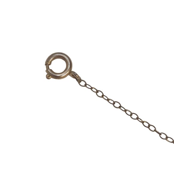 Eclectic Bohemian Minimalist Shell Bead Necklace Gold Chain - Picture 4 of 6